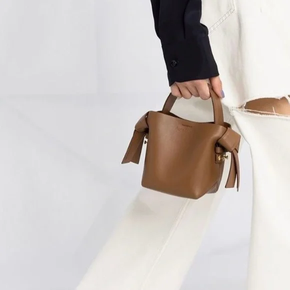 Acne studios cognac brow micro musubi shoulder bag - Picture 10 of 10